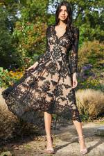 Lilly Sleeved Lace High Low Dress SALE